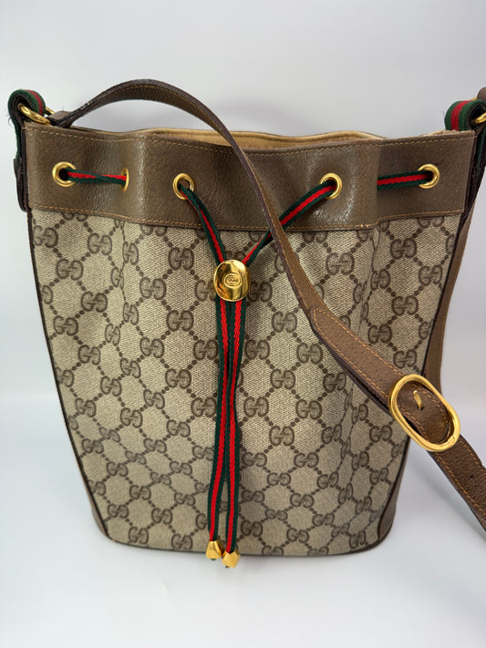 Gucci Customized Supreme Vintage Guccissima Bucket Bag