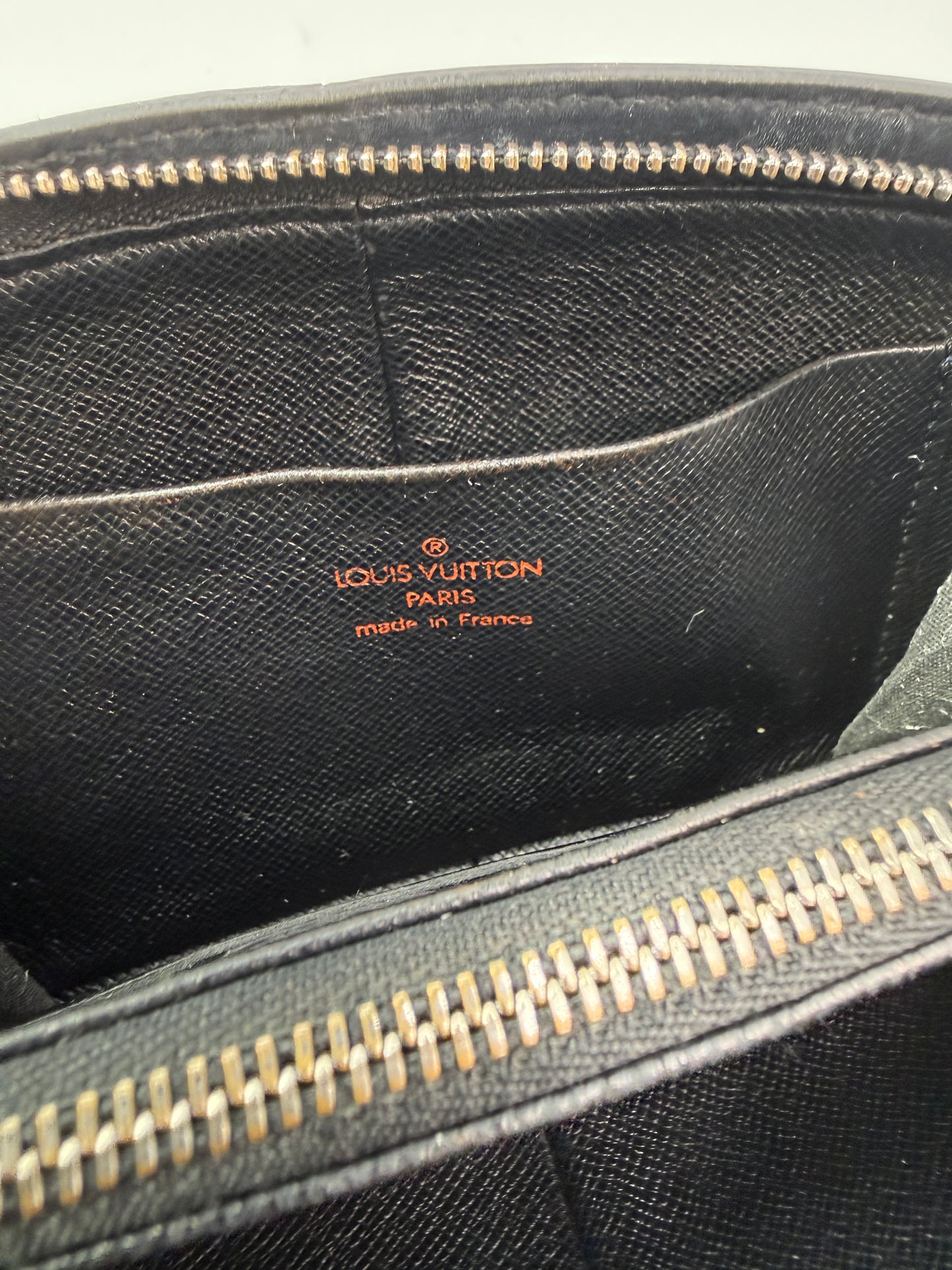 Louis Vuitton Rare Black Epi Leather Zippered Wallet