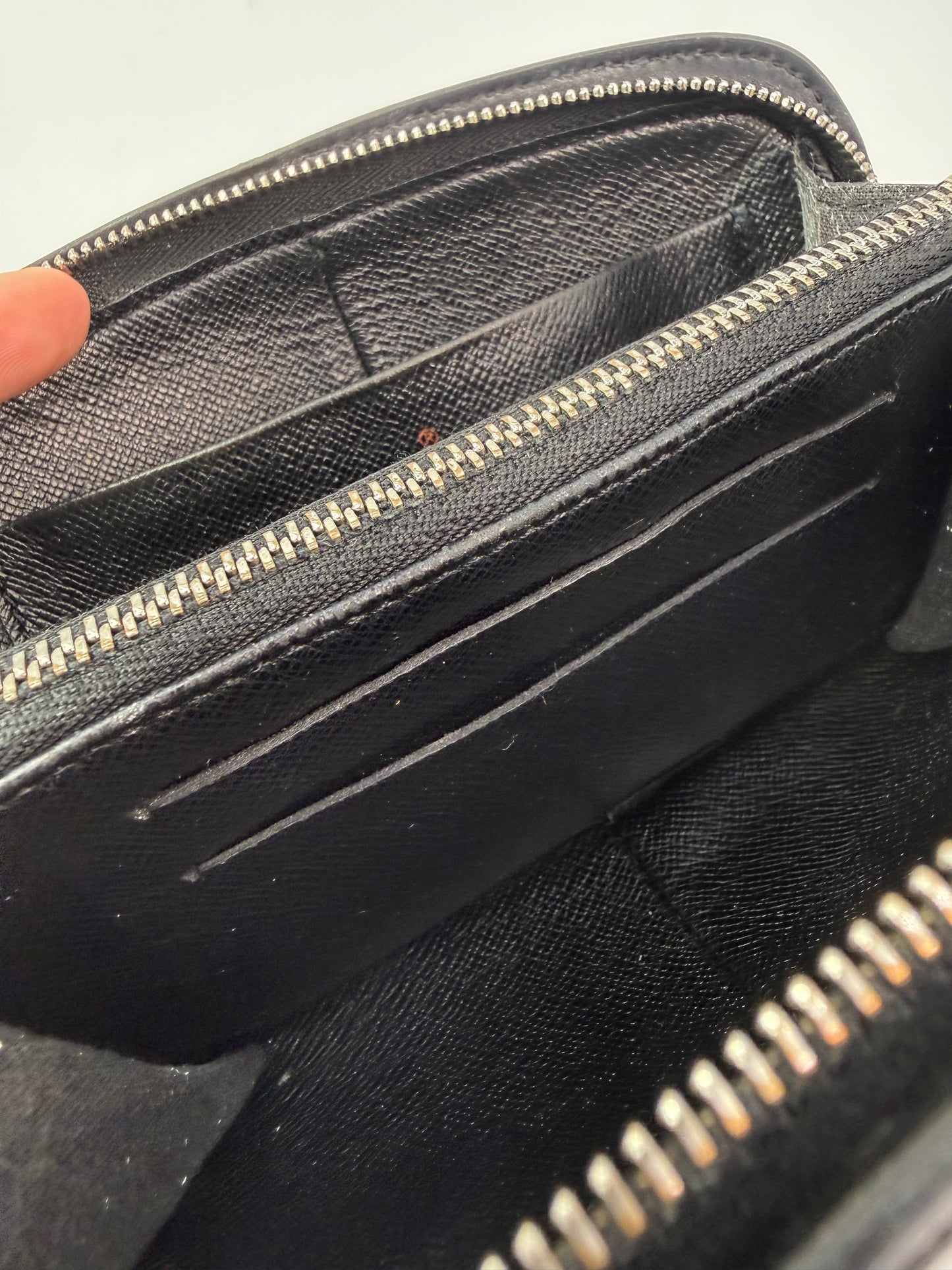 Louis Vuitton Rare Black Epi Leather Zippered Wallet