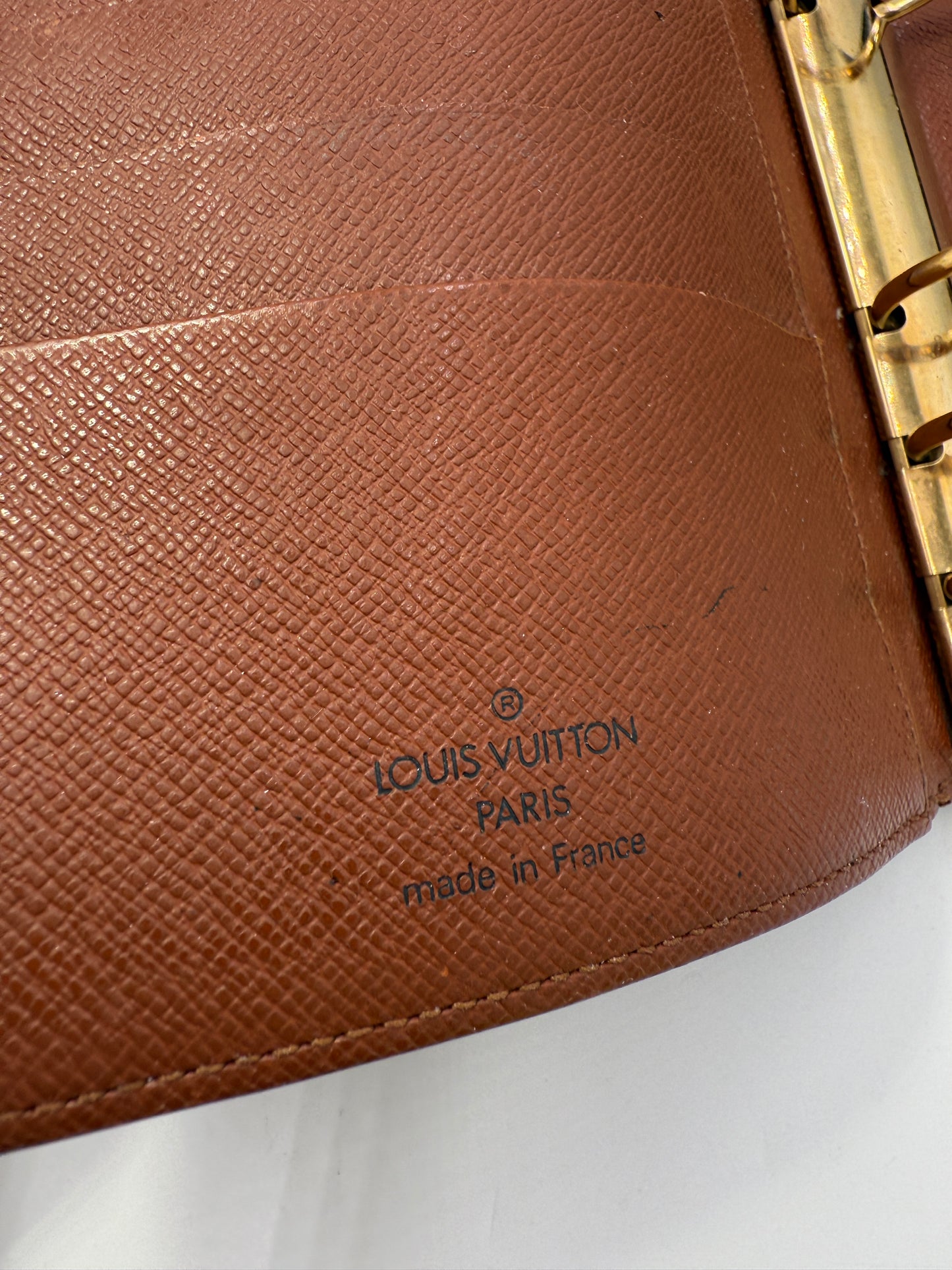 Louis Vuitton Monogram Coated Canvas Agenda MM SP0051