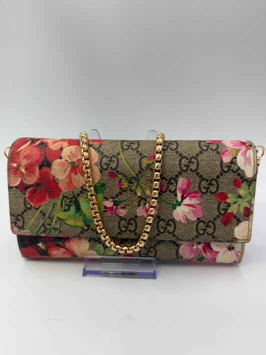 Gucci Guccissima Supreme Floral Long Wallet