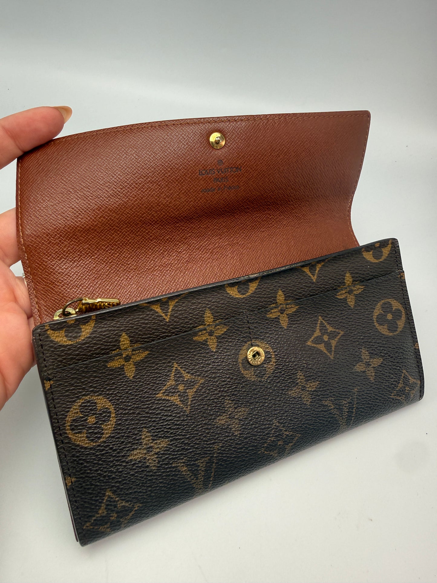 Louis Vuitton Monogram Coated Canvas Sarah Wallet TH0053