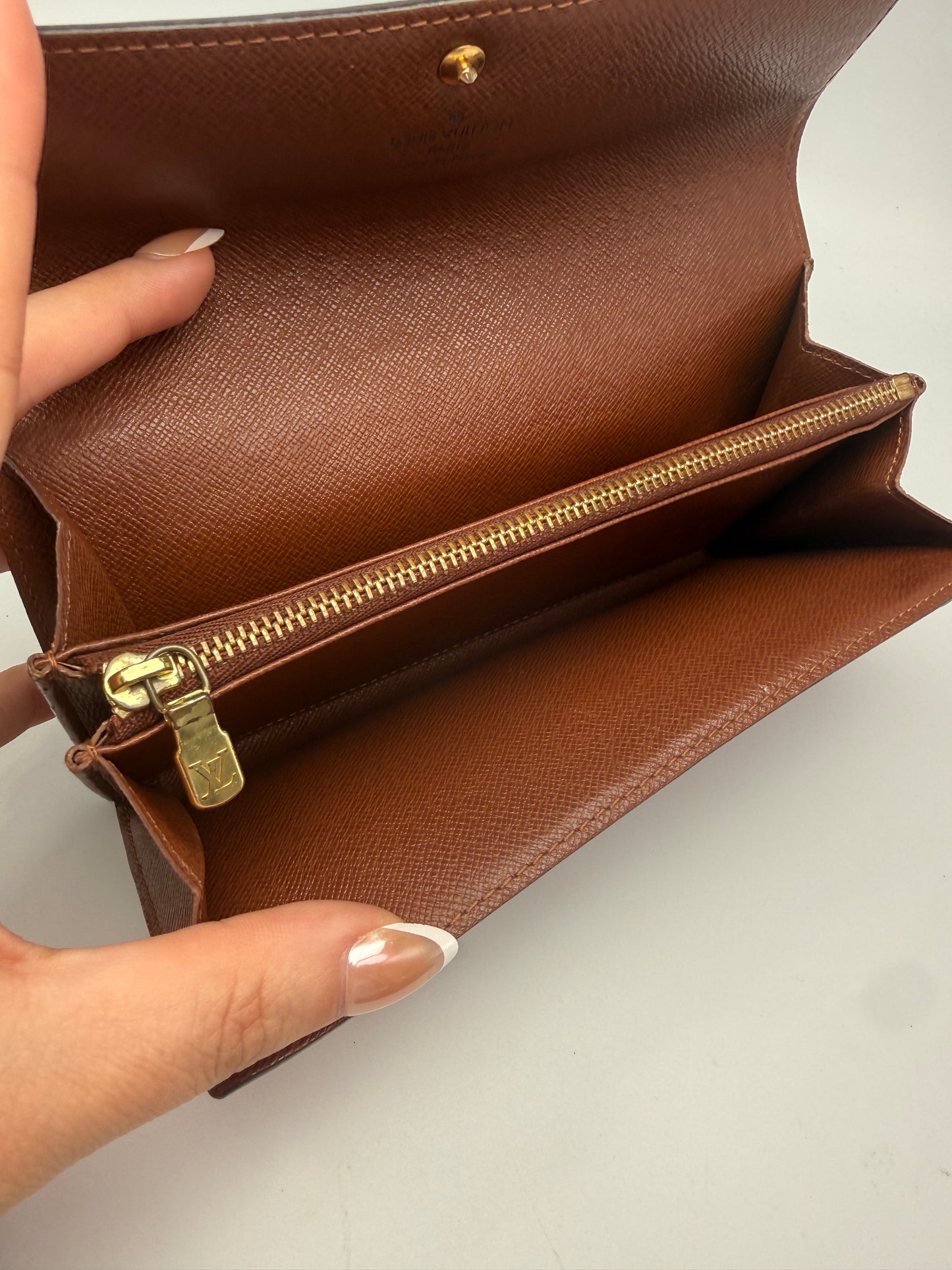 Louis Vuitton Monogram Coated Canvas Sarah Wallet TH0053