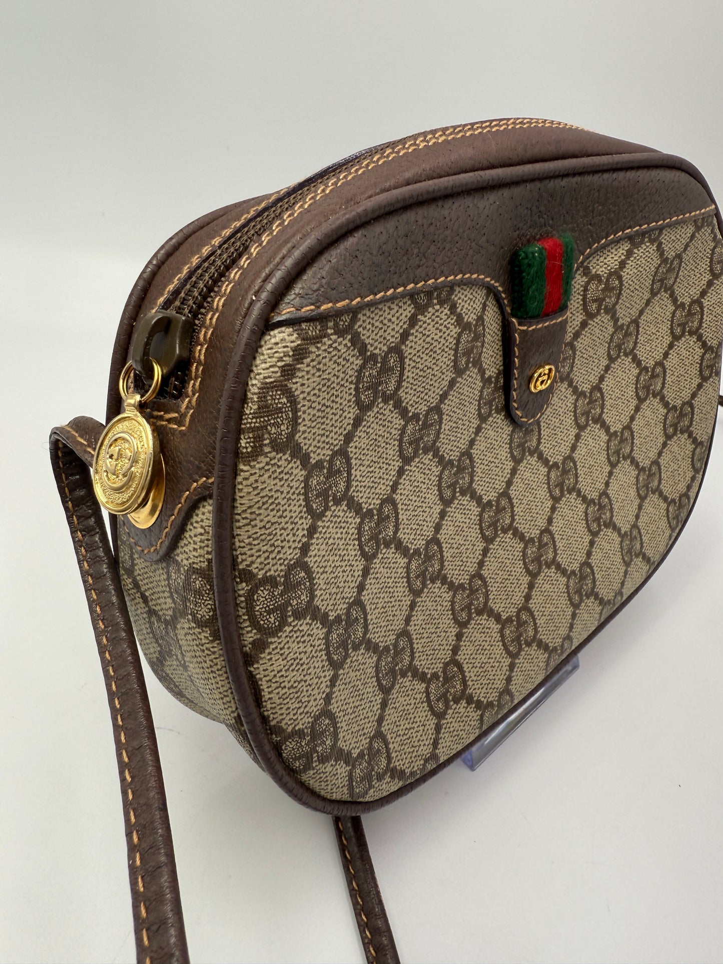 Gucci Guccissima Vintage Supreme Coated Canvas Crossbody