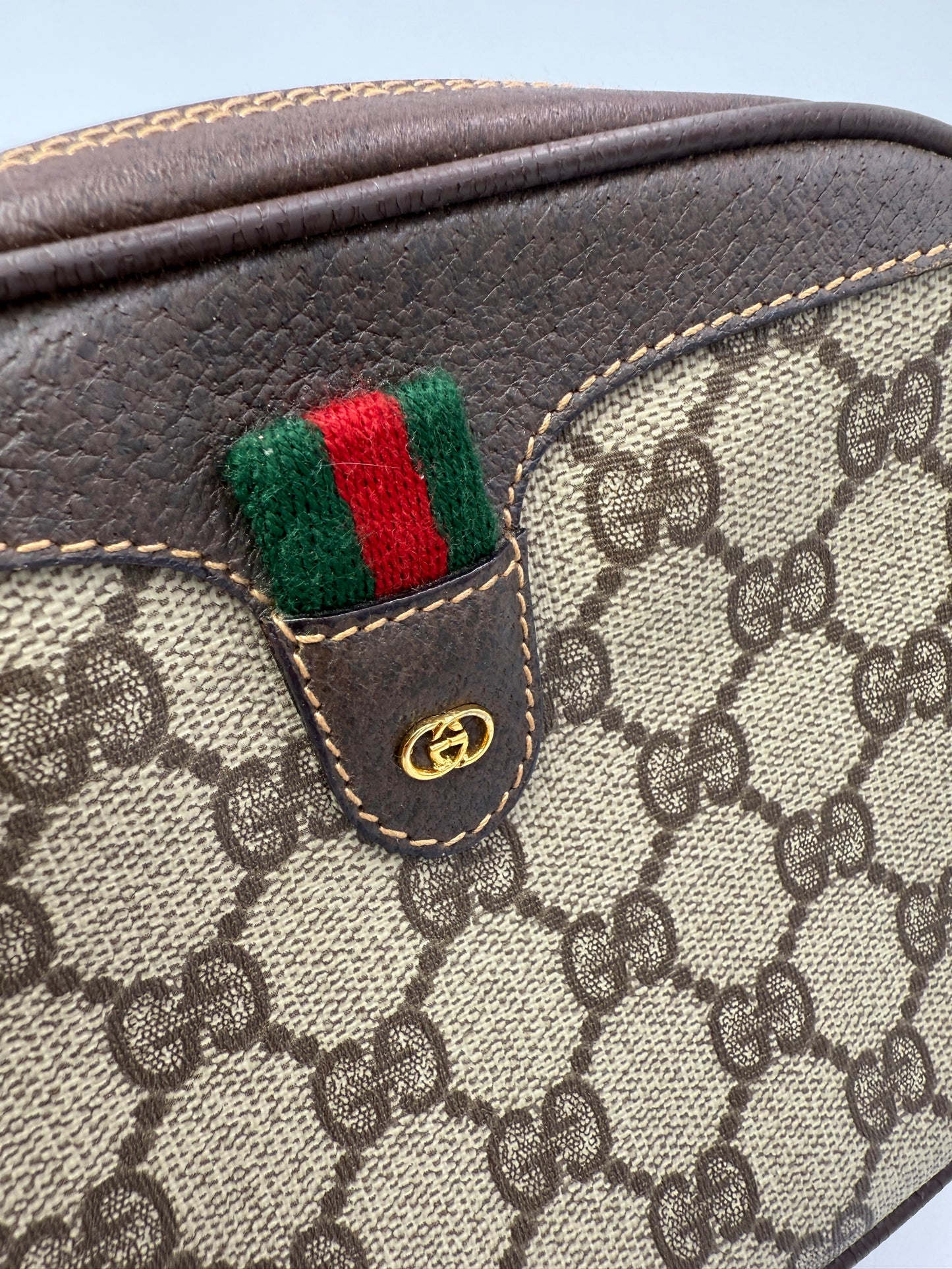 Gucci Guccissima Vintage Supreme Coated Canvas Crossbody