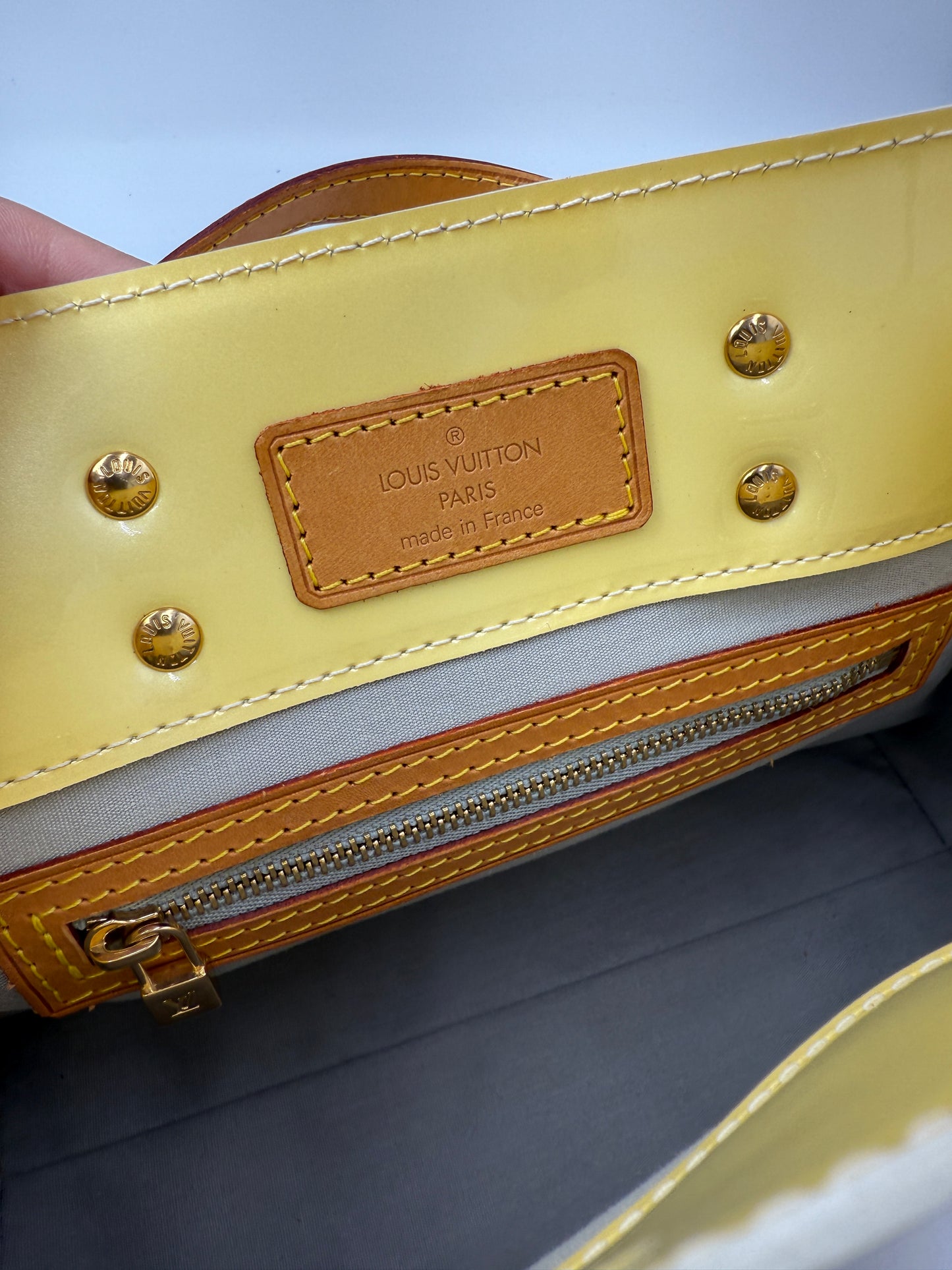 Louis Vuitton Monogram Vernis Creamcicle Yellow Reade PM TH0065