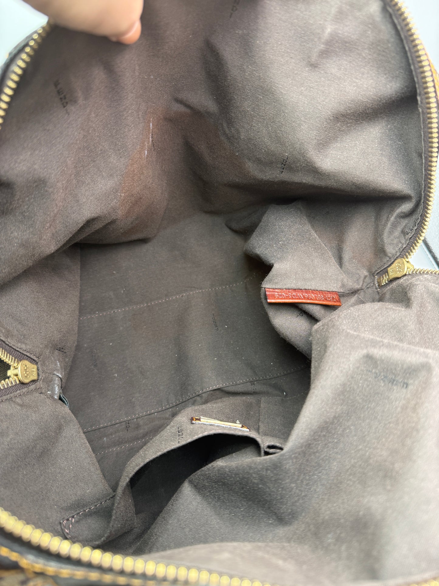 Fendi Coated Canvas Zucca Zucchino Shoulder Bag