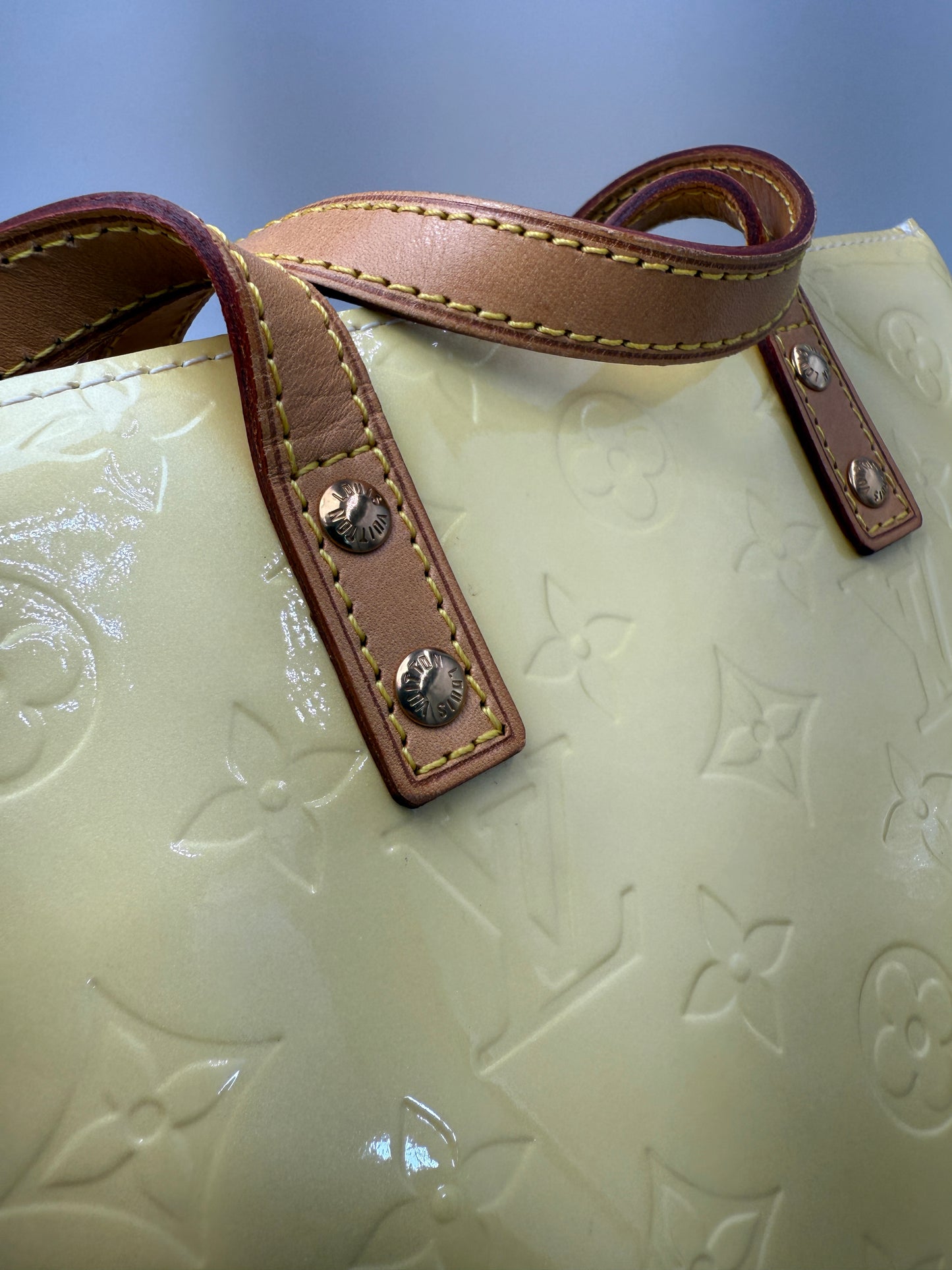 Louis Vuitton Monogram Vernis Creamcicle Yellow Reade PM TH0065