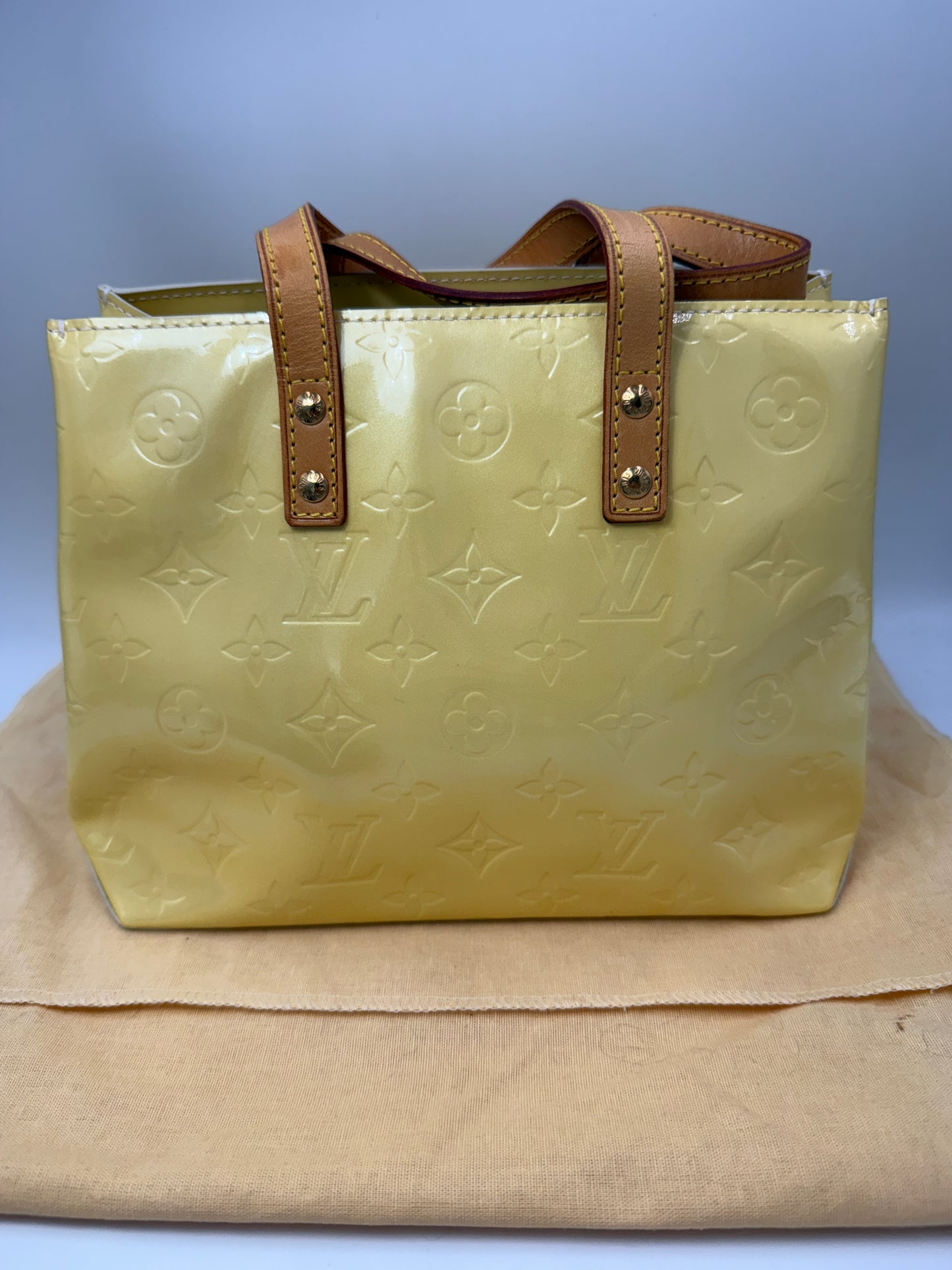 Louis Vuitton Monogram Vernis Creamcicle Yellow Reade PM TH0065