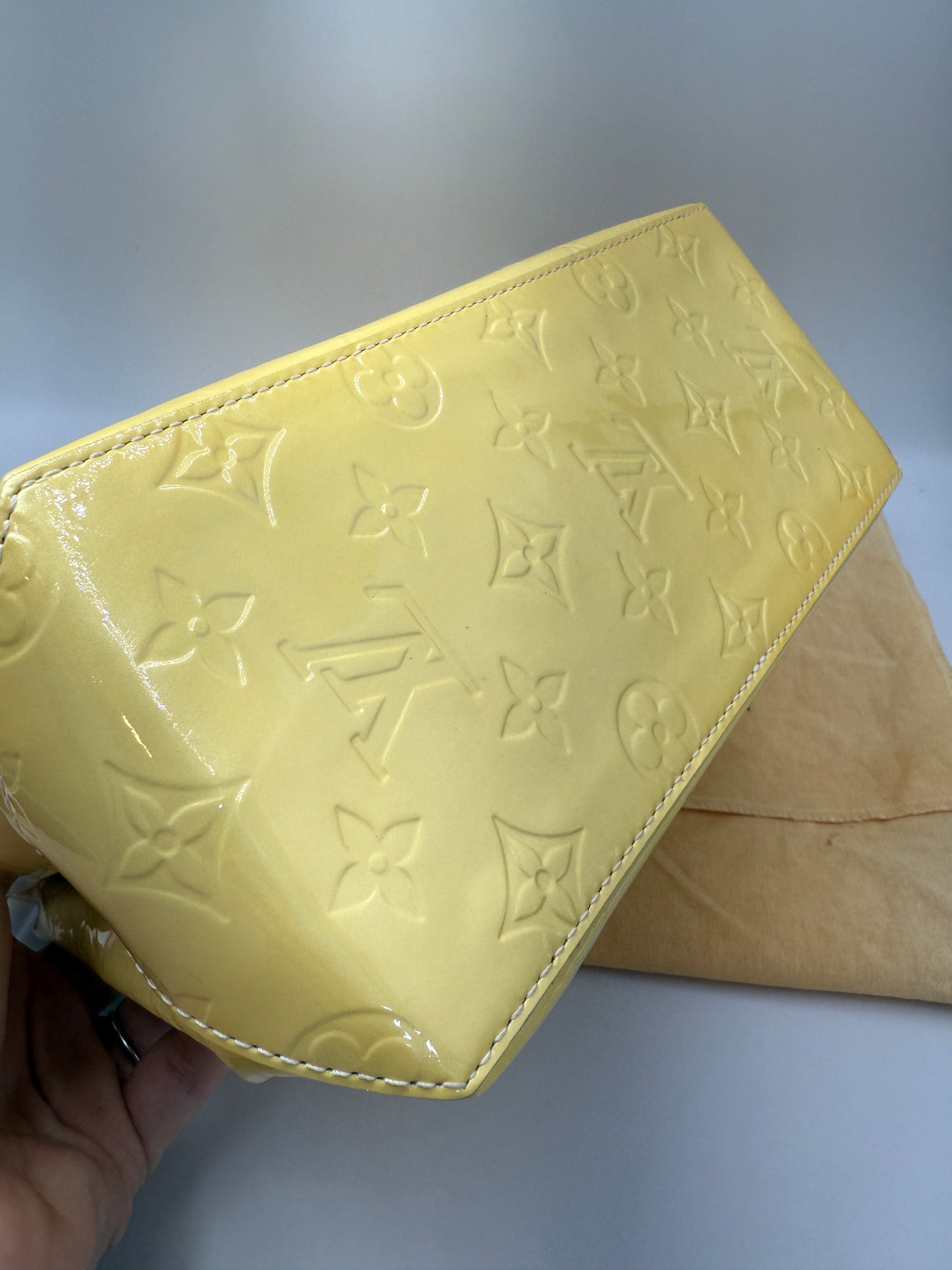 Louis Vuitton Monogram Vernis Creamcicle Yellow Reade PM TH0065