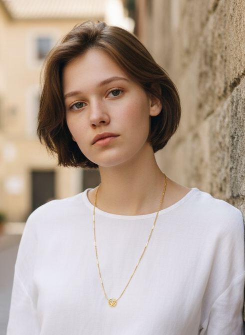 Repurposed Fendi Logo Pendant Necklace